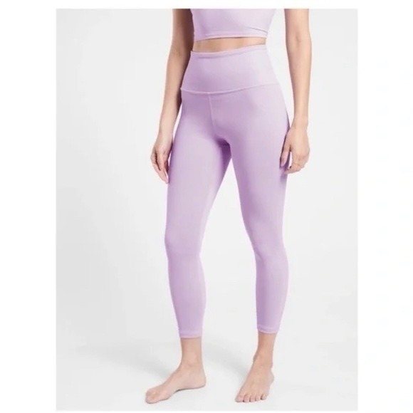 Athleta Pants - ATHLETA Ultra High Rise Elation 7/8 Tight Leggings Lavender NWT Size 1X